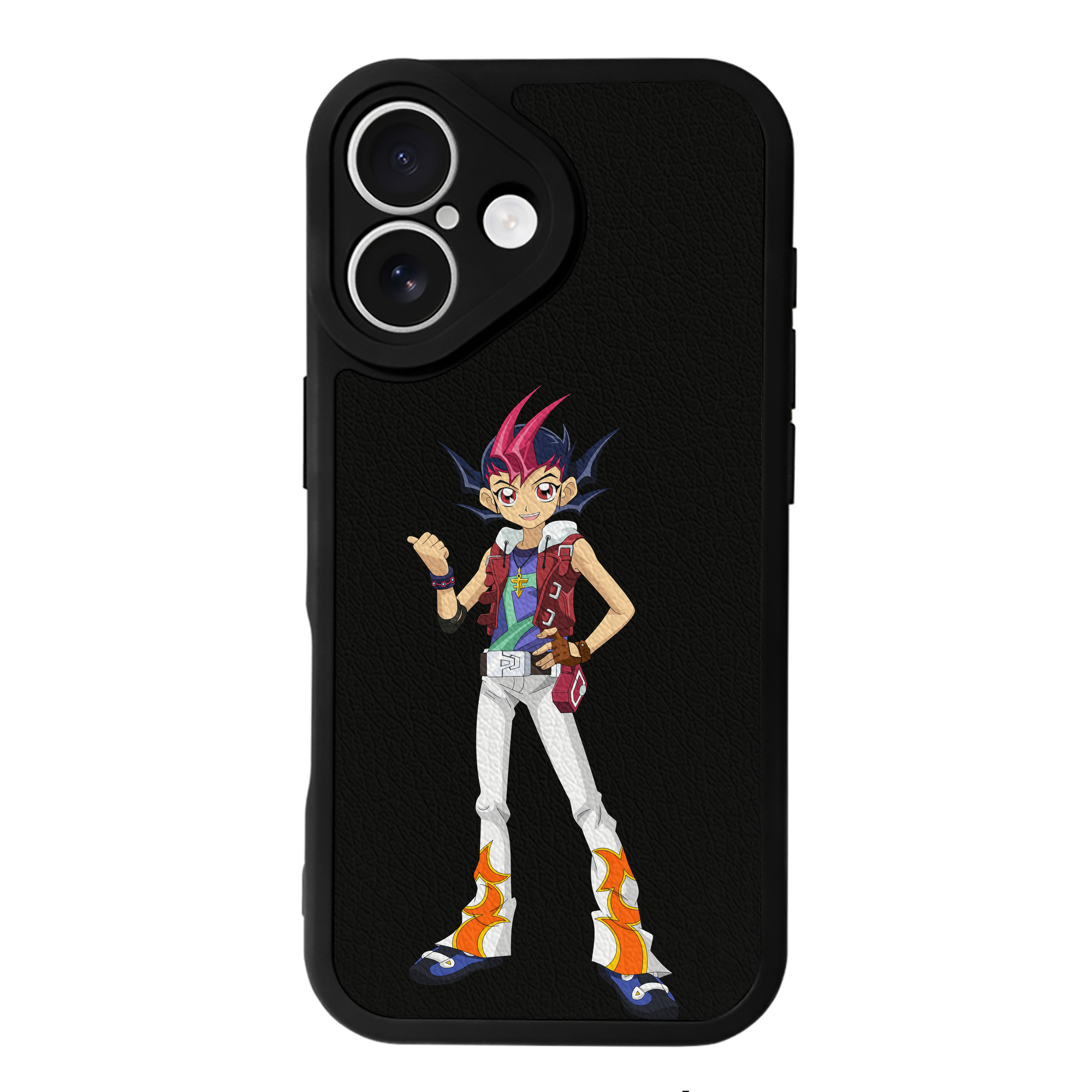 遊☆戯☆王 Yu-Gi-Oh! 【iPhone 16シリーズ対応】シリコンスマホケース（レザー調） 材質：シリコン